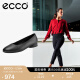 爱步（ECCO）女鞋 优雅通勤单鞋圆头套脚纯色休闲豆豆鞋 安妮208003 黑色20800311001 36