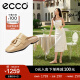 爱步（ECCO）穆勒鞋女 2024年夏季新款优雅方头流苏包头半拖凉鞋 安妮208533 裸色20853301211 37