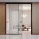 厨房推拉门极窄边框钛镁合金OPK完美系统铝合金阳台移门玻璃门定制客厅门 两轨两扇/㎡（3平米起算）