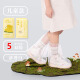 宜时代一次性雨鞋套雨靴便携加厚男女防雨防水防沙长筒塑料鞋套 儿童款-5双装（适合30-37码）