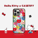 CASETIFY Hello Kitty x CASETiFY 三丽鸥联名标签 适用于iPhone14/13/Pro手机壳 透明黑框Magsafe iPhone 15 Pro Max