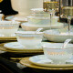 尚行知是碗套装陶瓷餐具整套中式家用高档碗碟套餐炫彩碗筷碗具56件礼盒装 炫彩56件套