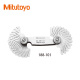 日本三丰Mitutoyo半径规R规 186-105样板弧度规1-7mm/34p