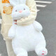 飞嘟乐慵懒大白兔可爱抱枕兔子玩偶毛绒玩具大肥兔公仔床上抱睡觉布娃娃 白色80cm