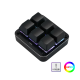 酷客开发六键机械自定义小键盘设计师键盘宏可编程迷你快捷键一键密码游戏 黑色有线款带背光灯 红轴