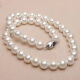 世纪约定海水母贝壳珍珠项链时尚气质正圆珍珠送女朋友送妈妈礼物 贝珠项链  白色 单款  10mm   长度45cm