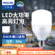 飞利浦（PHILIPS） LED灯泡恒亮型瓦数节能灯e-27e-40螺口超亮大球泡中低天棚灯灯泡 50WE40冷白光6500K