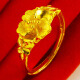 千影珠宝黄金戒指9999足金女款花朵花头花开富贵妈妈年轻人送老婆按克 重约4.58-4.8g(含工费30)