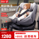 贝思贝特（besbet）儿童安全座椅0-4-12岁婴儿宝宝汽车用360度旋转i-Size认证 骑士灰（i-Size认证，三防面料）