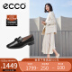 爱步（ECCO）单鞋女 舒适百搭方头通勤皮鞋 安妮方头系列208513 黑色38