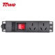 同为（TOWE）大功率4000W自接线PDU机柜插座2位弱电箱插排总控插座EN16D/G201K
