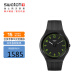 斯沃琪（Swatch）瑞士手表 超薄金属系列 绿之格 开学礼物男女石英表SS07B108