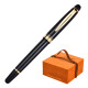 公爵（DUKE）146#伯尼特系列14K金笔签名金属钢笔练字礼盒装时尚礼品馈赠（14K金笔尖） 亮光黑14k美工（1.00mm）