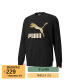 彪马（PUMA）男子生活系列针织卫衣 531367-51黑色-金色 亚洲码XL(185/104A)