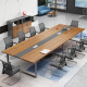 遇造大小型会议桌长桌简约现代洽谈培训桌长条办公桌 5.0米桌+18把椅 