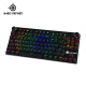 魔炼者MK11机械键盘 办公游戏键盘 87键RGB幻彩 机械键盘 金属面板 多媒体旋转按钮 红轴黑色