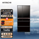 日立 HITACHI 日本原装进口735L黑科技真空保鲜电动门自动制冰多门电冰箱R-ZX750KC水晶黑色