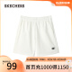 斯凯奇（Skechers）缤纷休闲系列男针织舒适简约运动短裤休闲裤L222M079 棉花糖白/0074 XXL