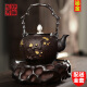 伊藤松秀 铁壶日本进口纯手工煮茶器铸铁壶无涂层南部铁器烧水壶茶壶 金梅谦竹-代云归套装
