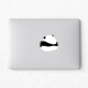 SkinAT局部贴膜 MacBook Pro苹果笔记本电脑贴纸贴纸 宇航员局部彩色贴 Air电脑创意卡通贴纸 熊猫偷吃 Air 13 M1 (A2179/A2337)