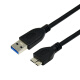 LCCPUSB3AMC USB3.0移动硬盘线 黑色 3米