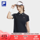 FILA 斐乐女子针织短袖POLO衫2024夏季网球运动透气T恤上衣