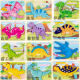 恐龙拼图玩具3一9岁创意拼图小儿配对简单多层拼图片木质通拼板3-5岁 恐龙12款全款