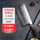 貝印旬刀中式菜刀厨师刀切片肉刀料理锻打刀大马士革钢TDM0712日本制
