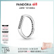 潘多拉（PANDORA）[618]闪耀条形叠戴戒指925银精致情侣对戒生日礼物送女友 1 58mm—18号圈口