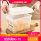 Sanada Seiko日本进口带盖面包吐司收纳盒保鲜盒抗菌冰箱食物食品储存盒 3.4L 日本原产1只装