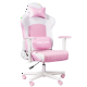 浩尊（HAOZUN）粉色电竞椅主播直播椅子女生可爱电脑椅家用久坐舒适午休可趟椅子 粉白菱心粉