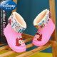 迪士尼（DISNEY） 宝宝雨靴儿童新款塑胶中筒保暖可爱防水胶鞋幼儿小孩卡通水鞋防 公主粉(加棉拍大一码) 32-33码(内长19)