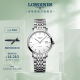 浪琴（LONGINES）瑞士手表 博雅系列 机械钢带女表 L43104126 520情人节礼物 白色哑光29.0 mm