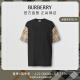 博柏利（BURBERRY）【礼物】女装 Vintage格纹衣袖棉质宽松T恤衫80430571