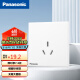 松下（Panasonic）墙壁插座一位三孔空调冰箱插座(16A)白色86型插座悦畔系列WMWX106