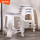 禧天龙塑料凳子家用加厚防滑耐磨款家用餐椅 休闲板凳 方凳大号换鞋凳子D-2045