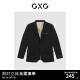 GXG男装22年春季新款商场同款正装系列黑色套西西装轻商务 黑色 170/M