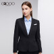 G2000女装外套商务修身小西装优雅职业口袋装饰设计西服16711112 黑色/99 160/80A/S