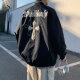 迪伽达 棒球领飞行夹克男士春夏季新款十字架印花外套男装休闲上衣服 TMGCD-W74黑色常规 XL