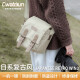 CADEN卡登日系复古风单反相机包单肩摄影男女适用于富士佳能尼康索尼 N1小号米白色(1机1镜 1包2用)