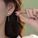 蔓笙纯S999足银如意同心结耳线女短款小众设计耳环银养耳免摘耳钉饰品 如意结大号一对