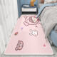 尊潮地毯客厅地毯卧室可定制床边毯家用儿童房卡通现代大满铺防滑垫 粉兔女孩 80*160cm