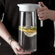 ASVEL冷水壶耐高温塑料冰箱家用密封凉水壶大容量凉水杯防爆泡茶壶 白色1.6L