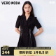VEROMODAVero Moda连衣裙2023新款简约通勤双排扣可拆链条 S59黑色 170/88A/L