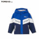 探路者（TOREAD）旗舰 儿童冲锋衣男女中大童装秋冬季保暖加厚外套夹克 数码蓝 160
