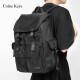 Colins Keirs双肩包男背包大容量书包电脑包大学生潮牌休闲背包旅行包女 黑色