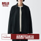 无印良品（MUJI）Labo 男女通用 棉混 夹克衫 男式女式无性别外套秋季款BF19PA3A 黑色 M(170/88A)