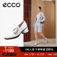 爱步（ECCO）高跟鞋女 24年夏季新款金属扣饰粗跟休闲单鞋  雕塑奢华222443 亮白色22244301002 36