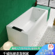 艾吉诺 亚克力冲浪恒温按摩浴缸家用成人 小户型卫生间浴池 出口品质 右群-空缸 约1.2x0.7x0.57米