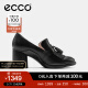爱步（ECCO）高跟鞋女 24年夏季新款流苏牛皮正装单鞋  雕塑奢华55系列222663 黑色22266301001 38